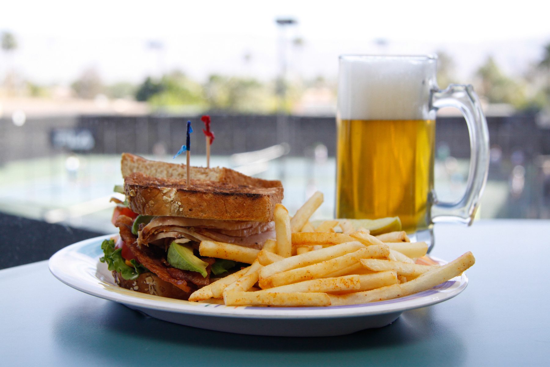 Food and drink at the club