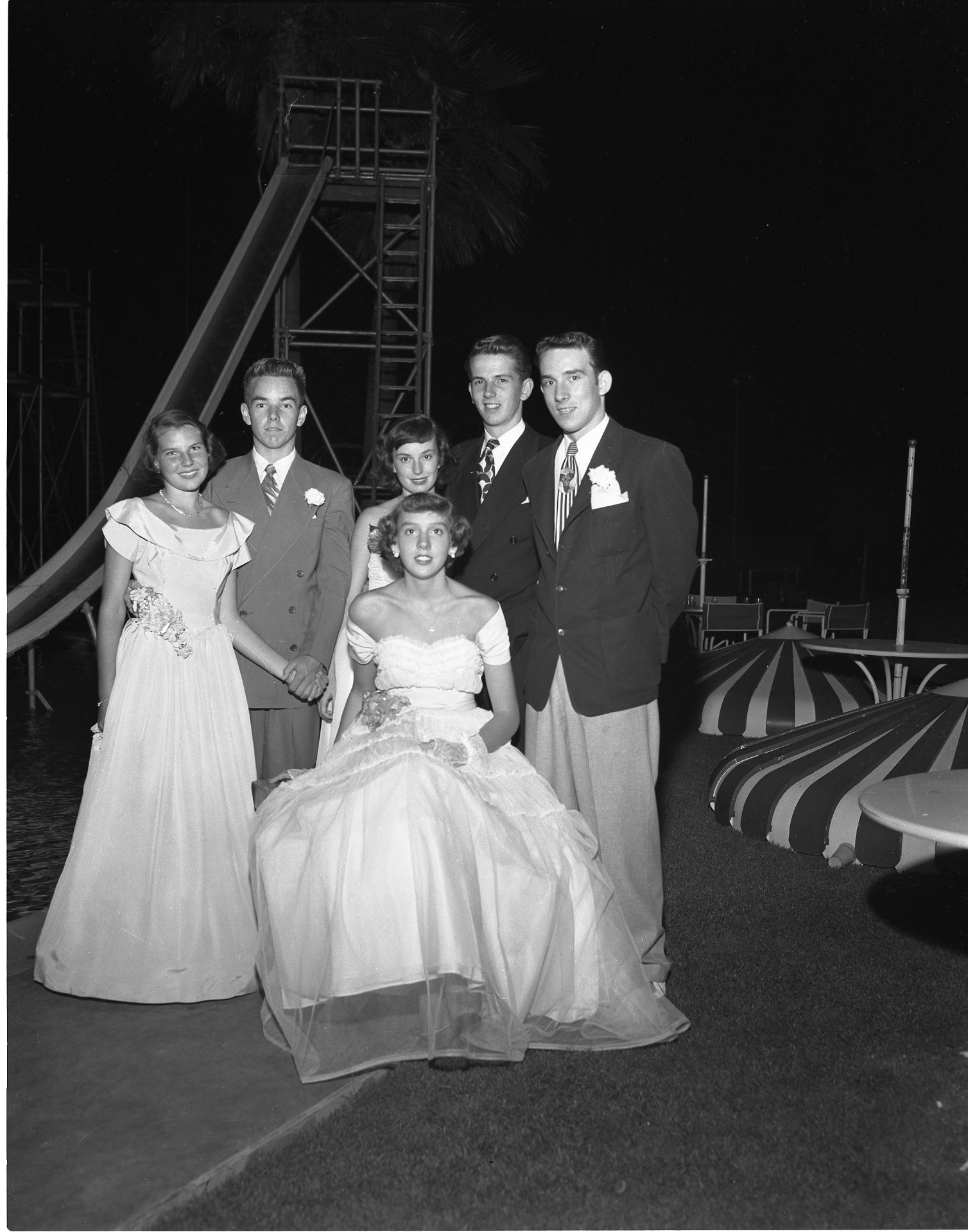A club formal evening, mid-century